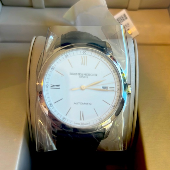 Baume & Mercier; Classima Watch 42mmStainless steel; leather; sapphire crystal
